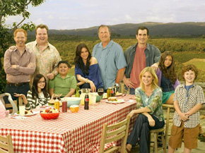 They seem to be eating on the set of The Sound of Music.