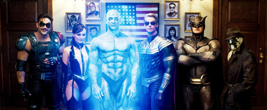 At least Dr. Manhattan is wearing a banana hammock.