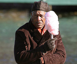 Who says a 70-year-old can't enjoy cotton candy?